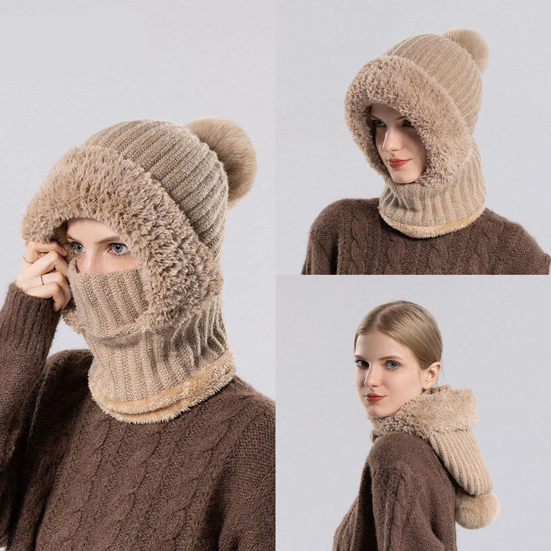 Écharpe à capuche douce pour l'hiver - image 1