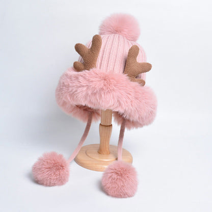 Bonnets à pompons Antlers