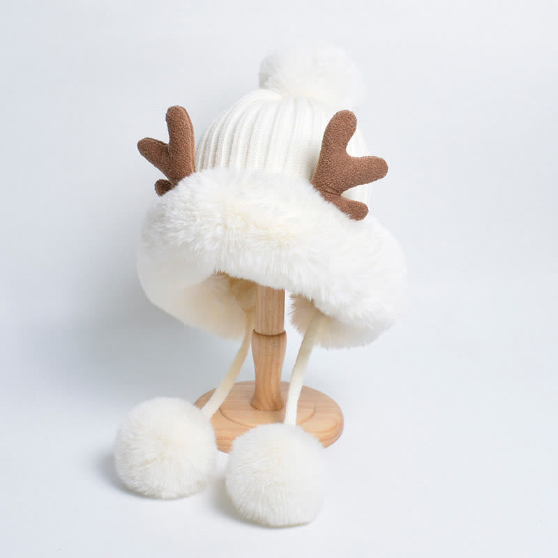 Bonnets à pompons Antlers - Blanc - Taille unique - image 11