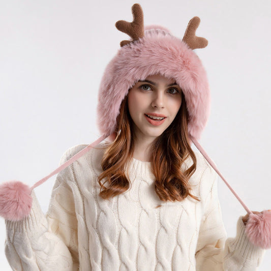 Bonnets à pompons Antlers