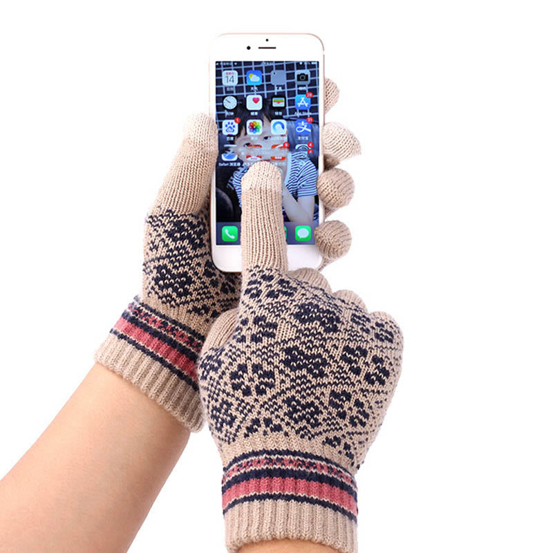 Ensemble 3 en 1 gants, bonnet et écharpe pour écran tactile