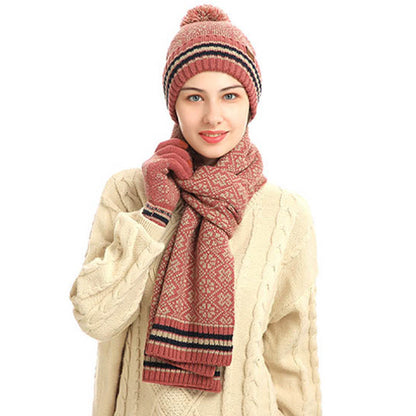 Ensemble 3 en 1 gants, bonnet et écharpe pour écran tactile