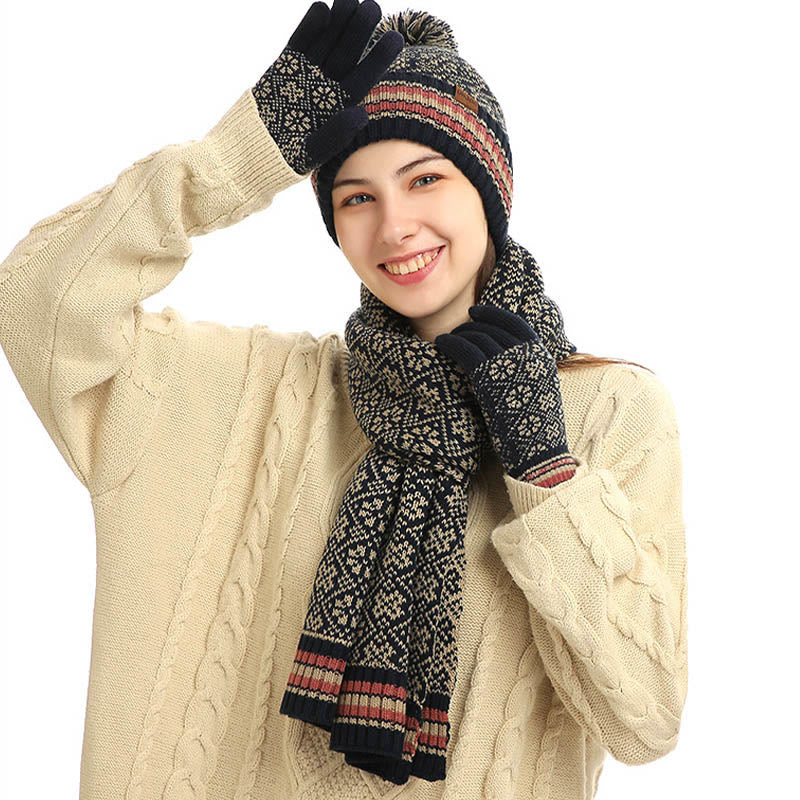 Ensemble 3 en 1 gants, bonnet et écharpe pour écran tactile - image 7