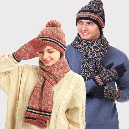 Ensemble 3 en 1 gants, bonnet et écharpe pour écran tactile - image 0