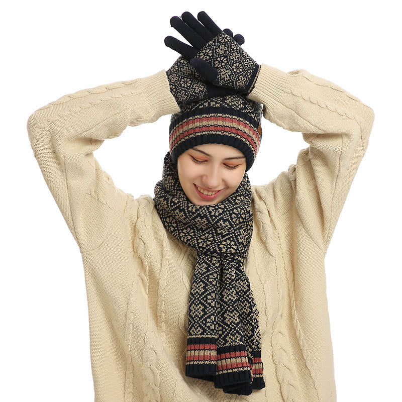 Ensemble 3 en 1 gants, bonnet et écharpe pour écran tactile - image 8