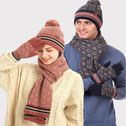 Ensemble 3 en 1 gants, bonnet et écharpe pour écran tactile - image 0