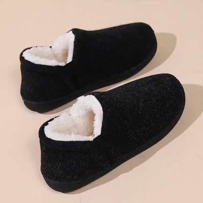 Chaussons chauds et confortables grande taille - Noir - États-Unis 9-10 - image 11