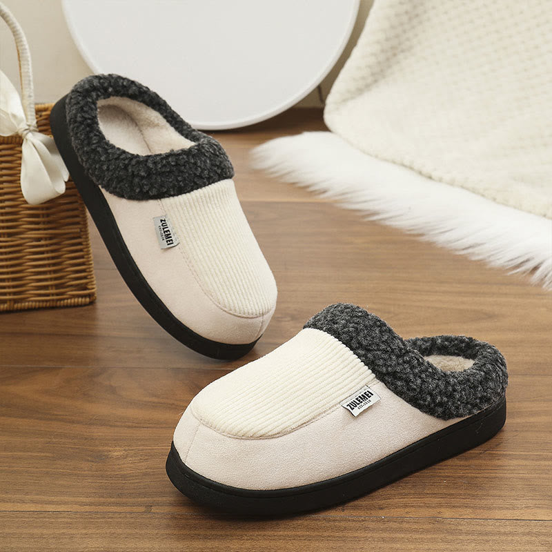 Chaussons à rayures verticales grande taille - Blanc - États-Unis 13-14 - image 4