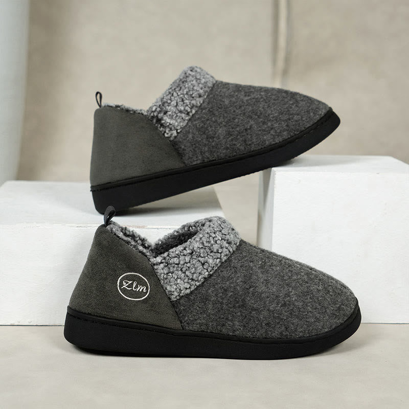 Chaussons épais grande taille - Gris - États-Unis 13-14 - image 4