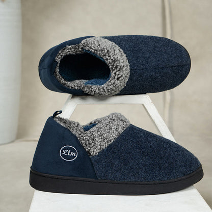 Chaussons épais grande taille - Bleu marine - États-Unis 13-14 - image 2