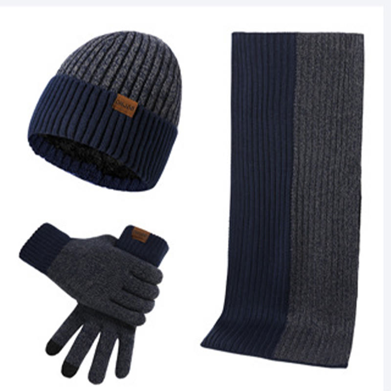 Ensemble 3 en 1 de gants, bonnet et écharpe assortis - Noir - Taille unique - image 9