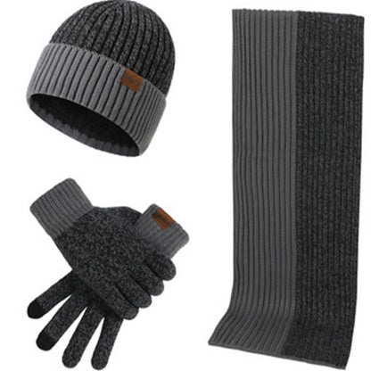 Ensemble 3 en 1 de gants, bonnet et écharpe assortis - Gris foncé - Taille unique - image 11