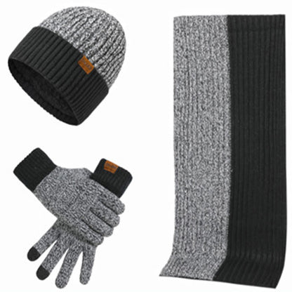 Ensemble 3 en 1 de gants, bonnet et écharpe assortis - Bleu marine - Taille unique - image 12