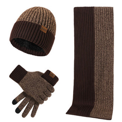 Ensemble 3 en 1 de gants, bonnet et écharpe assortis - Café - Taille unique - image 10