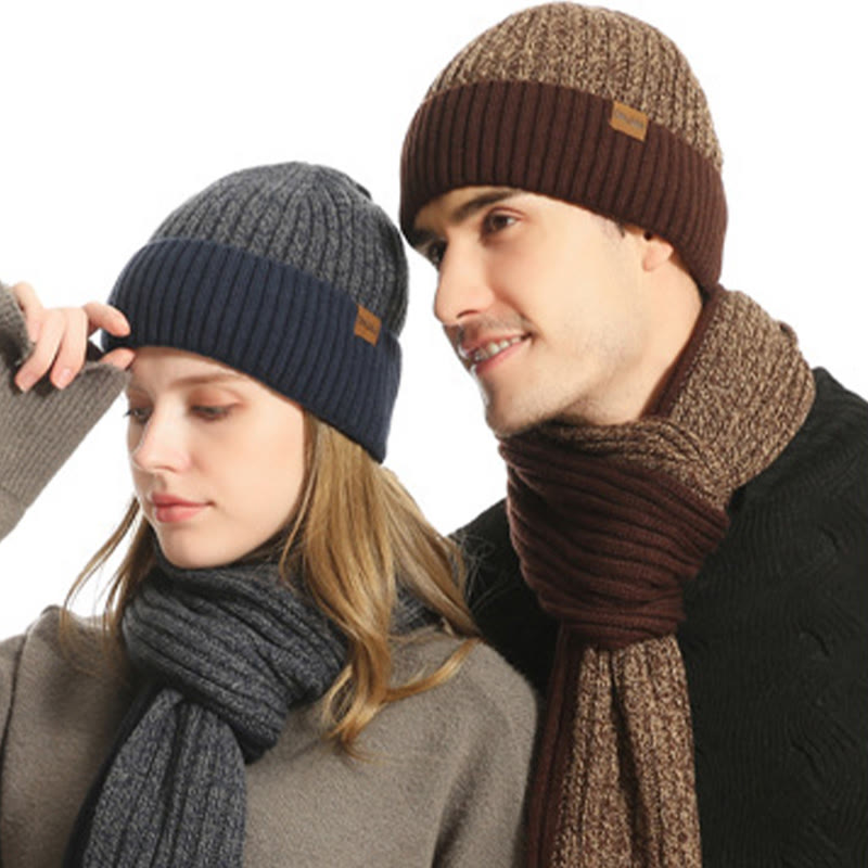 Ensemble 3 en 1 de gants, bonnet et écharpe assortis