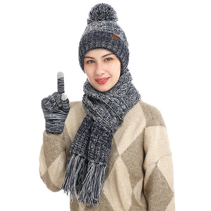 Ensemble 3 en 1 classique assorti : gants, bonnet, écharpe - image 4