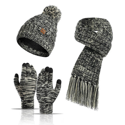 Ensemble 3 en 1 classique assorti : gants, bonnet, écharpe - Noir - Taille unique - image 12