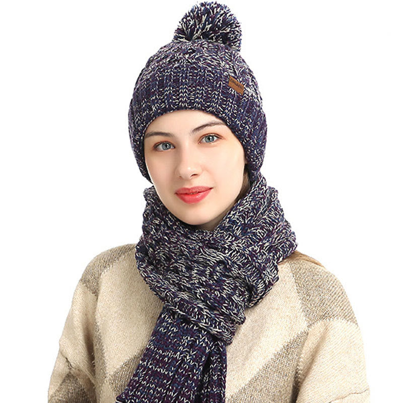 Ensemble 3 en 1 classique assorti : gants, bonnet, écharpe - image 9