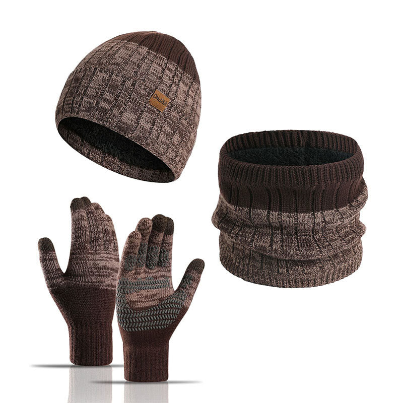 Ensemble 3 en 1 de gants, bonnet et écharpe d'extérieur - Kaki - Taille unique - image 12