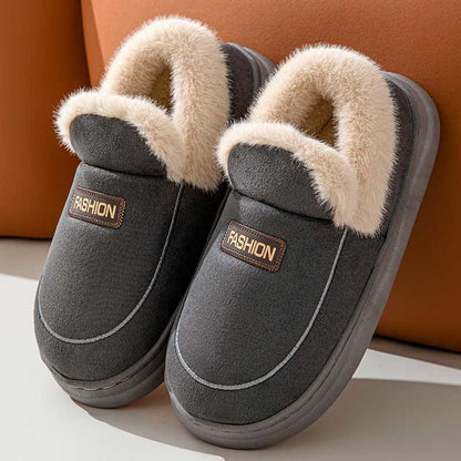 Chaussons de chambre confortables grande taille - Gris - États-Unis 8-9 - image 6