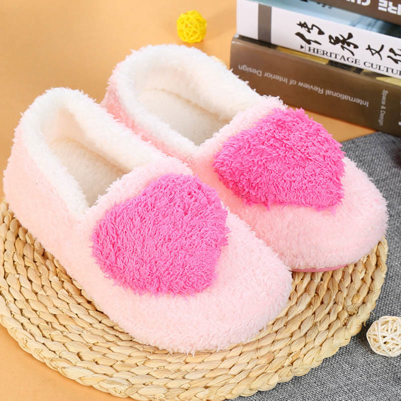 Chaussons cœur grande taille - Rose - Pointure US 7,5 - image 2
