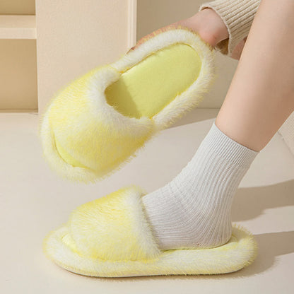 Chaussons en peluche couleur bonbon grande taille - Jaune - EU 40-41 (US 7-7,5) - image 7