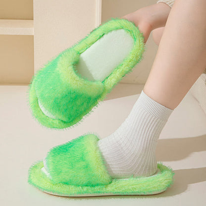 Chaussons en peluche couleur bonbon grande taille - image 9