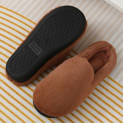 Chaussons d'hiver marron grande taille - image 2