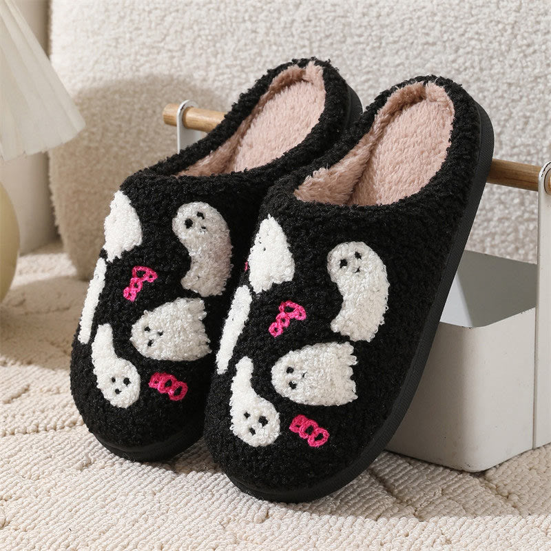 Chaussons fantômes mignons grande taille - Noir - EU42-43 (US8.5-9) - image 9
