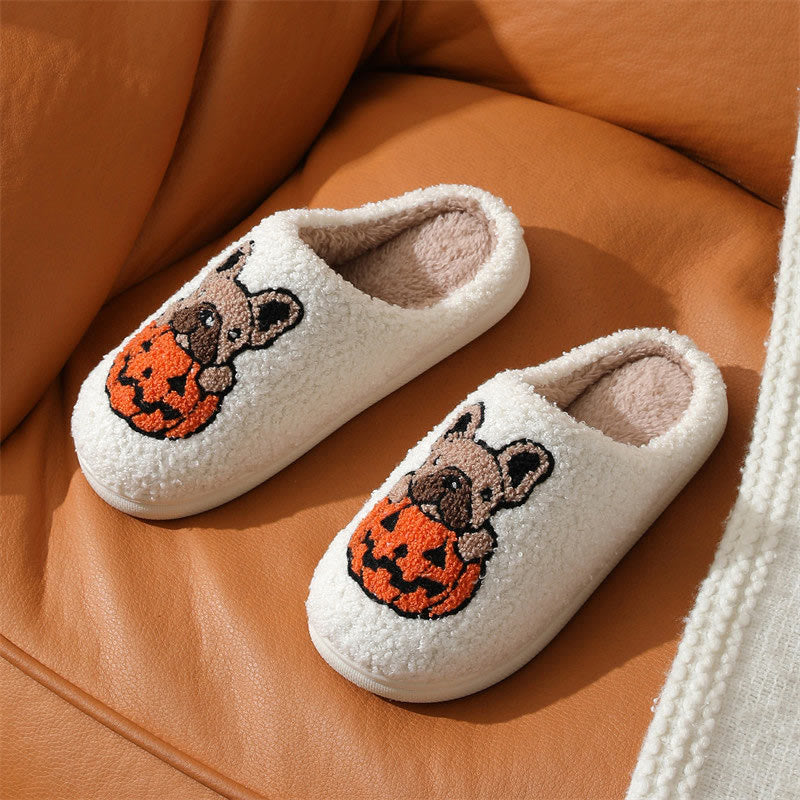 Chaussons citrouilles pour chiots grande taille - image 3