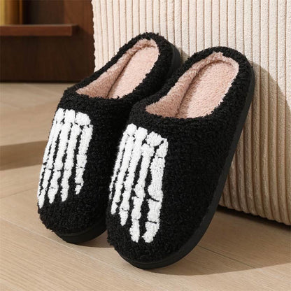 Chaussons grande taille motif cœur et main fantôme - Main fantôme - EU44-45 (US8.5-9) - image 12