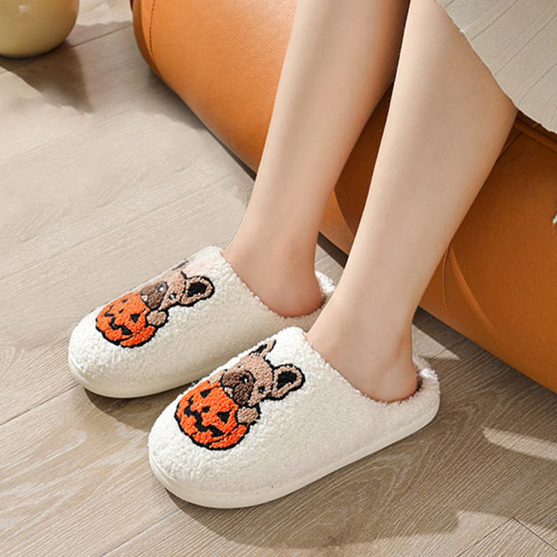 Chaussons citrouilles pour chiots grande taille - image 0