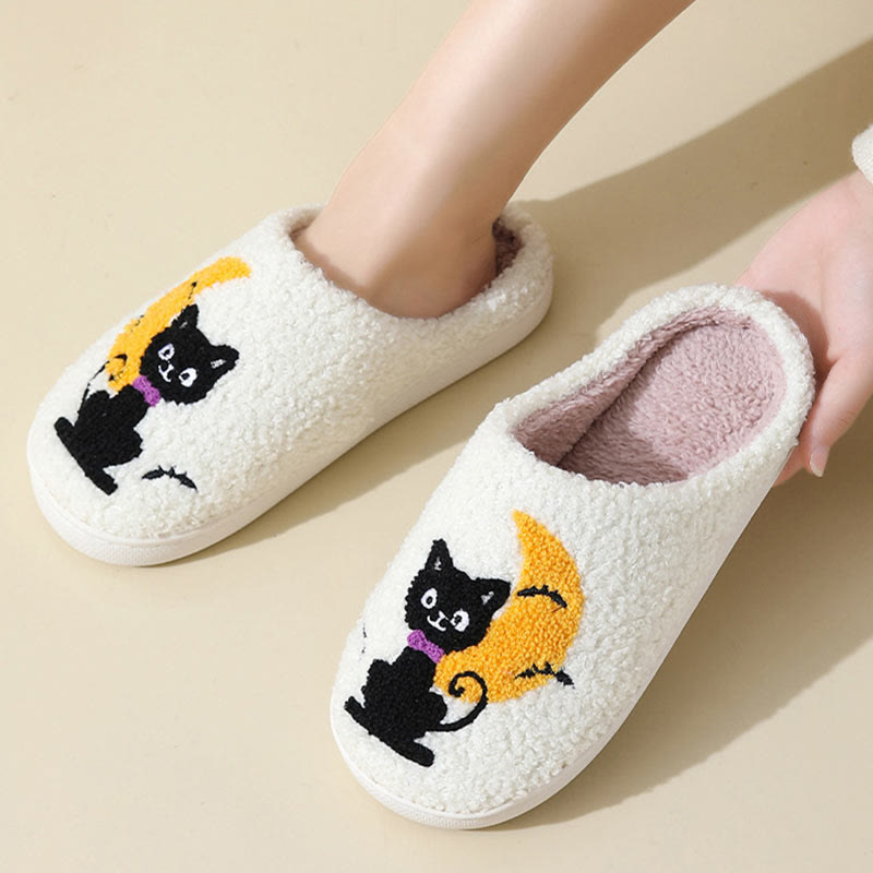 Chaussons chat lune grande taille - image 1