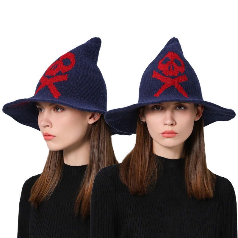 Chapeau de sorcière crâne empoisonné d'Halloween - Bleu marine - Taille unique - image 8