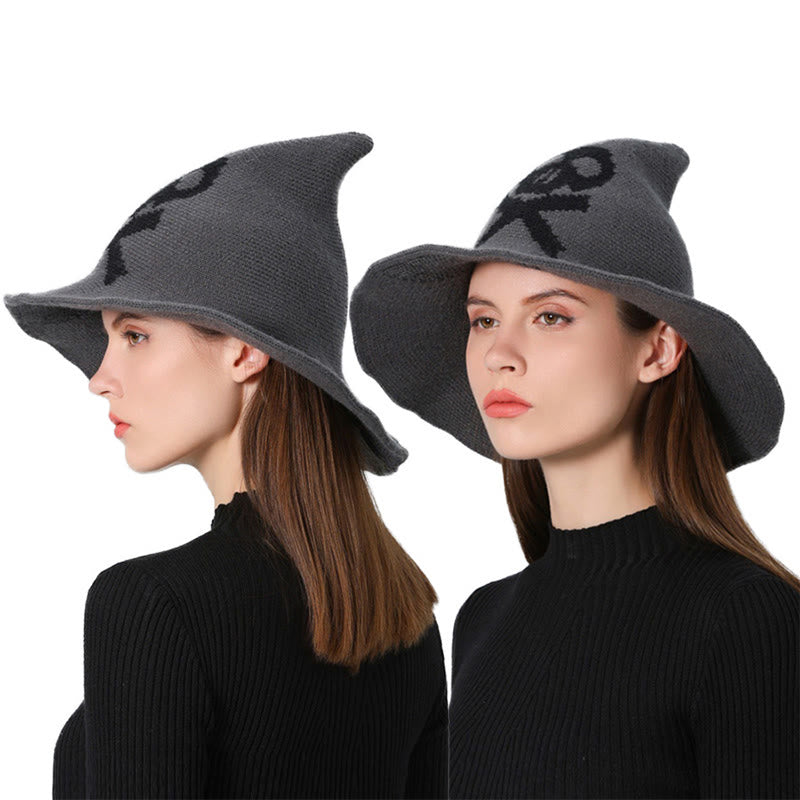 Chapeau de sorcière crâne empoisonné d'Halloween - Gris - Taille unique - image 6
