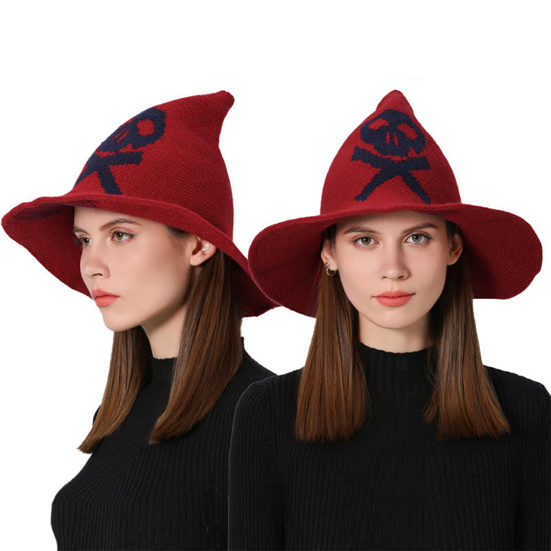 Chapeau de sorcière crâne empoisonné d'Halloween - Vin - Taille unique - image 6