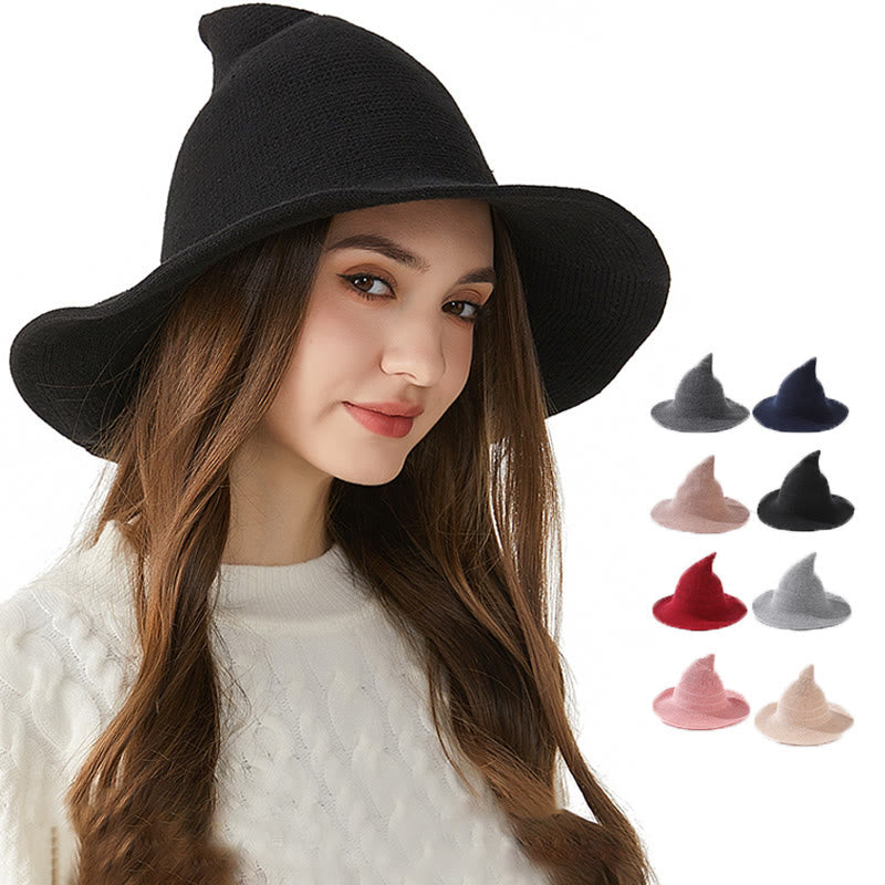 Chapeau de sorcière de couleur unie pour Halloween - image 1
