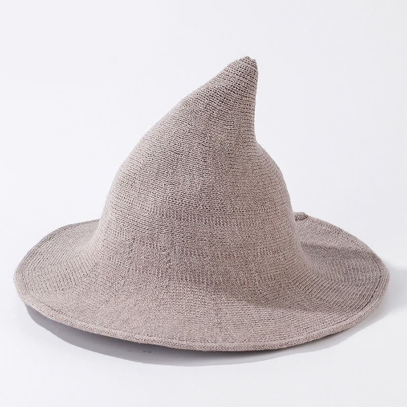 Chapeau de sorcière de couleur unie pour Halloween - Kaki - Taille unique - image 10