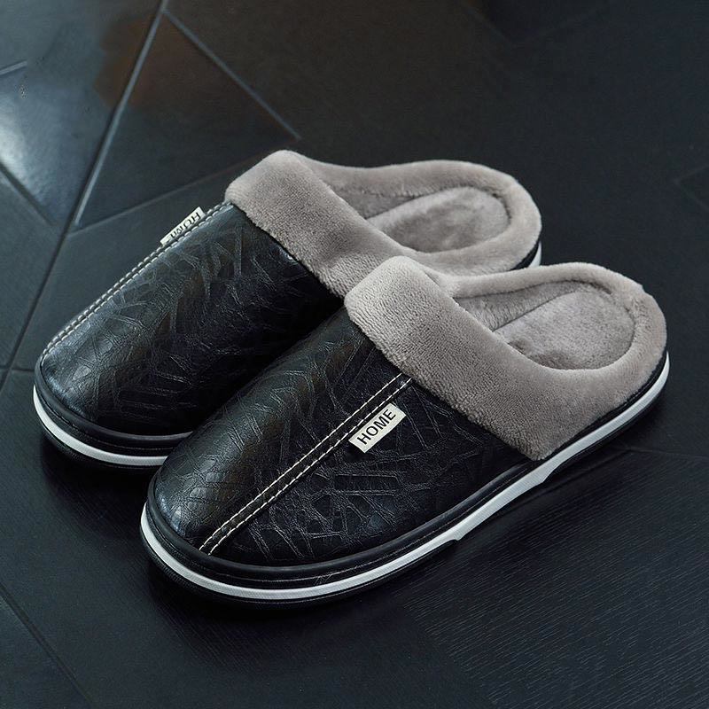 Chaussons tendance grande taille pour la maison - Noir - UE50-51 (US14-15) - image 5