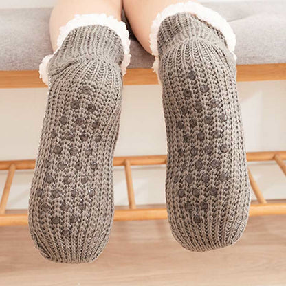 Chaussons-chaussettes grande taille en forme de flocon de neige en V - image 5