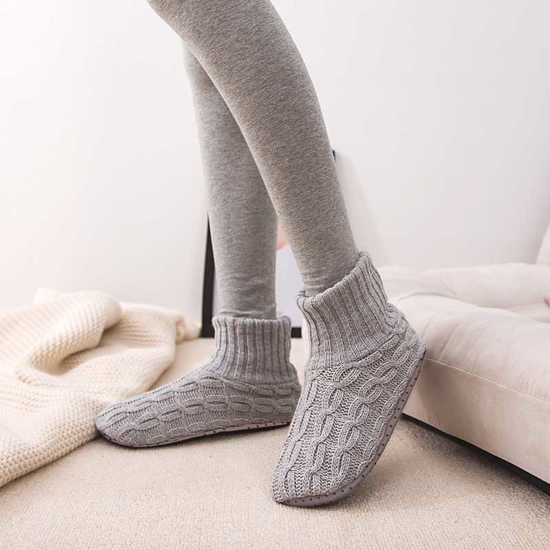 Chaussons-chaussettes épais et doux pour la peau, grande taille - image 1