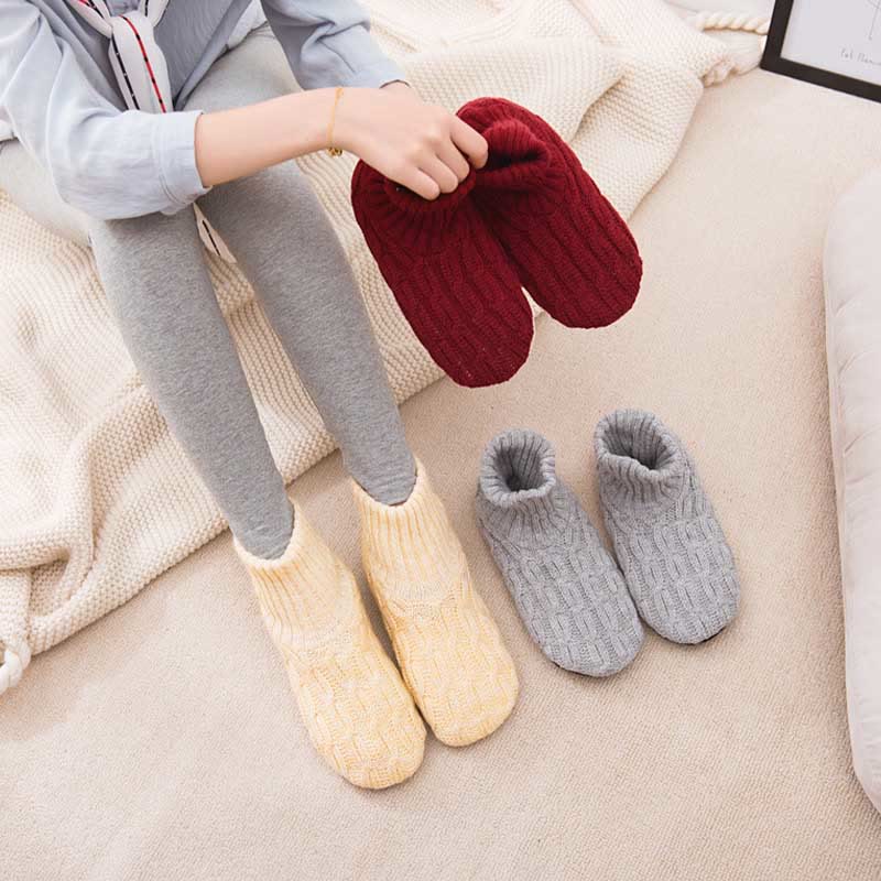 Chaussons-chaussettes épais et doux pour la peau, grande taille - image 0