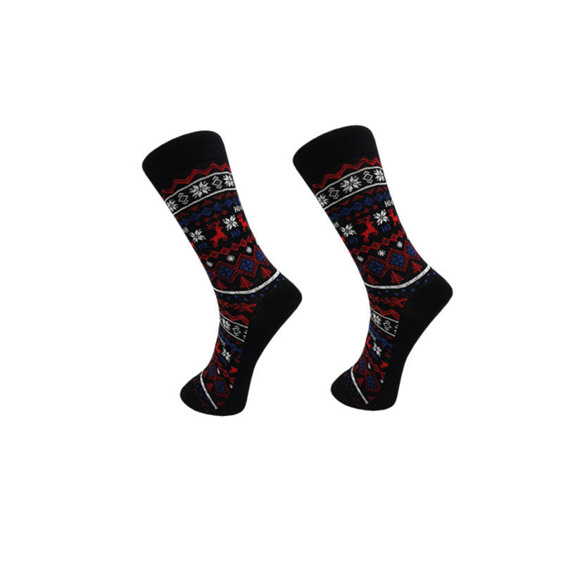 Chaussettes fantaisie de Noël (6 paires) - image 1