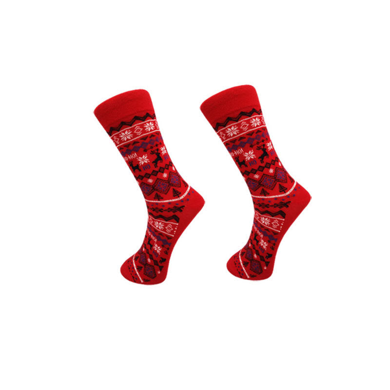 Chaussettes de Noël tendance grande taille (6 paires) - image 3