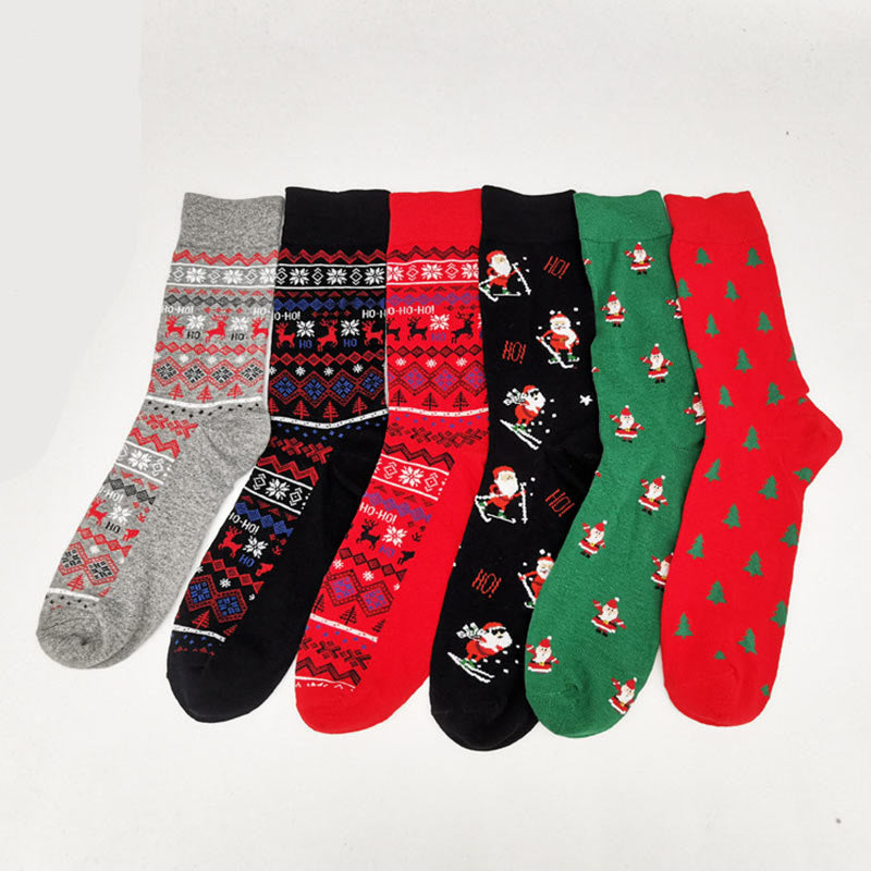Chaussettes de Noël tendance grande taille (6 paires) - image 14