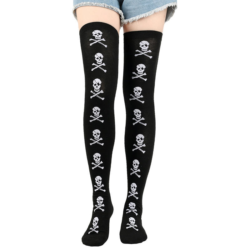 Chaussettes hautes d'Halloween (6 paires) - image 1