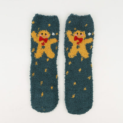 Chaussettes de Noël chaudes en polaire corail (3 paires) - image 12