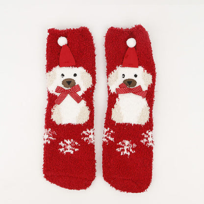 Chaussettes de Noël en polaire corail grande taille (3 paires) - image 12