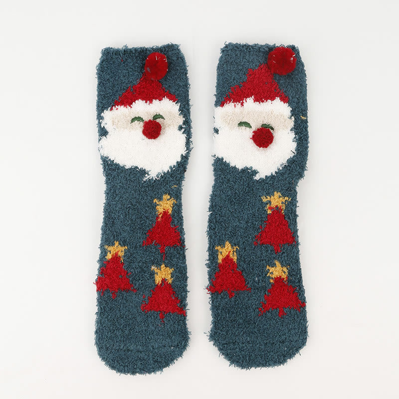 Chaussettes de Noël chaudes en polaire corail (3 paires) - image 10