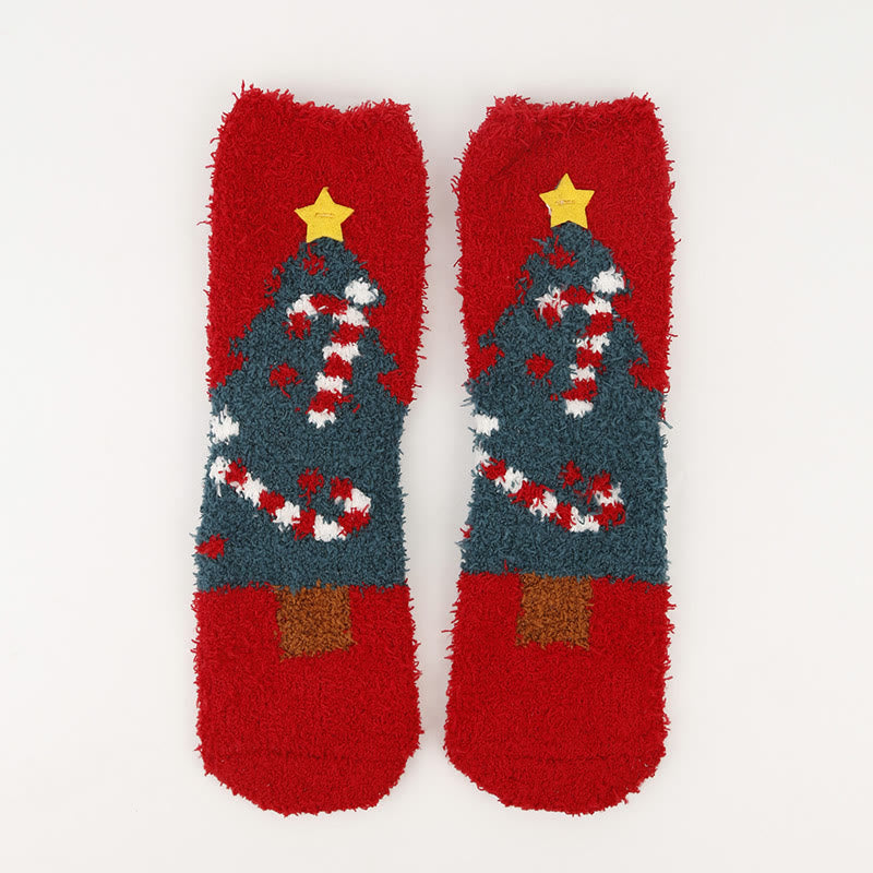 Chaussettes de Noël en polaire corail grande taille (3 paires) - image 18